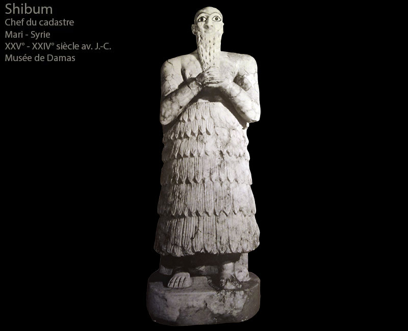 Shibum le chef du cadastre de Mari - Syrie 2400 - 2300 av. J.-C.